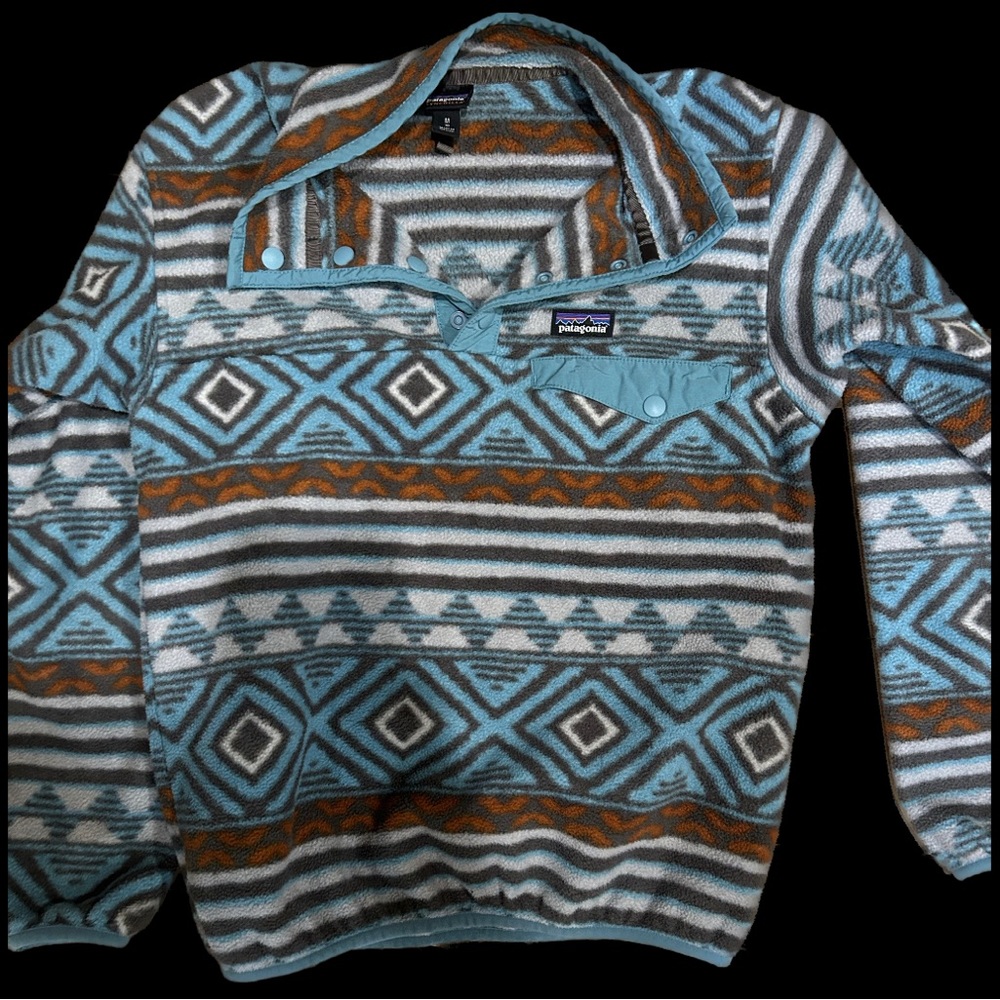 Patagonia, size 12, synchilla, pullover